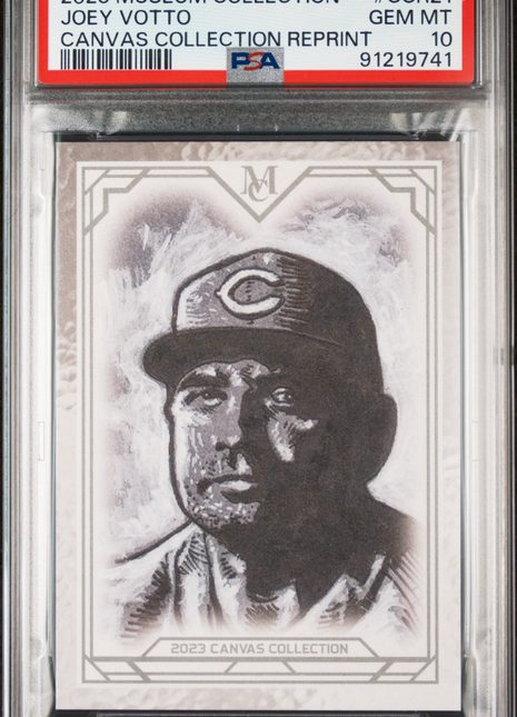 Joey Votto PSA 10 2023 Topps Museum Collection Canvas Collection Reprints #CCR21
