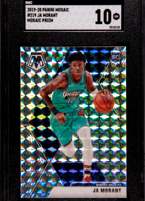 Ja Morant SGC 10 2019 Panini Mosaic #219 Prizm