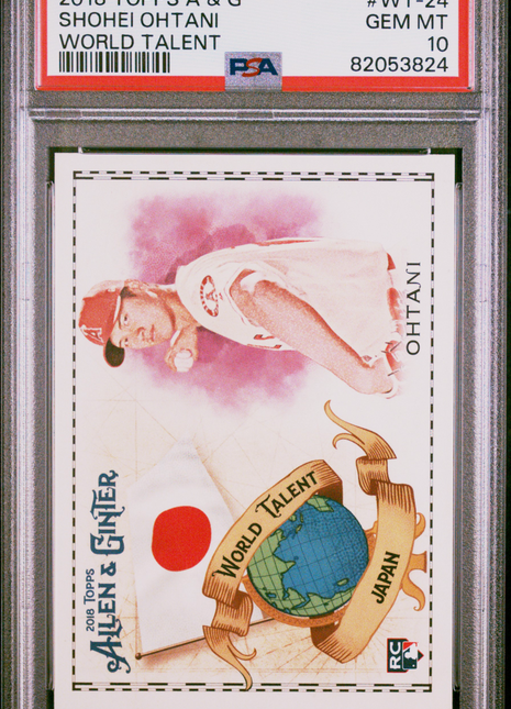 Shohei Ohtani PSA 10 2018 Topps Allen & Ginter World Talent #WT-24
