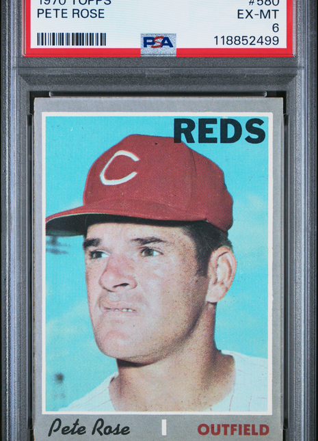 Pete Rose PSA 6 1970 Topps #580