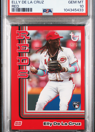 Elly De La Cruz PSA 10 2024 Topps Brooklyn Collection #49 Red 5/5