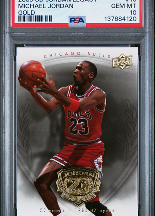 Michael Jordan PSA 10 2009 Upper Deck Jordan Legacy Gold #13