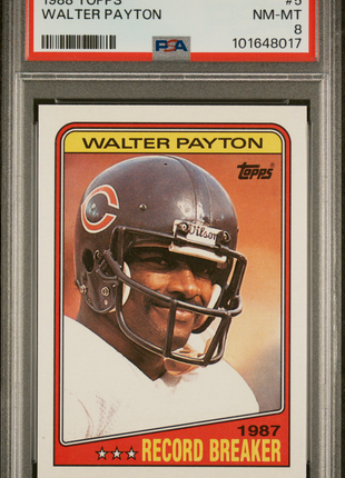 Walter Payton PSA 8 1988 Topps #5
