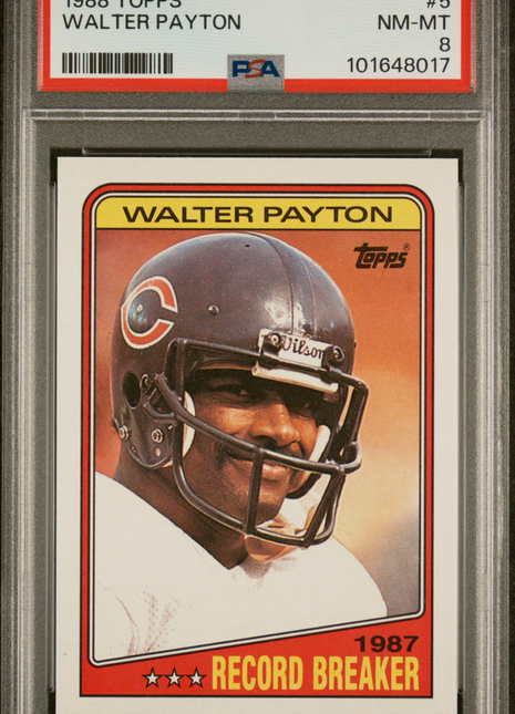 Walter Payton PSA 8 1988 Topps #5