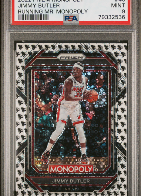 Jimmy Butler PSA 9 2022 Panini Prizm Monopoly #46 Running MR.