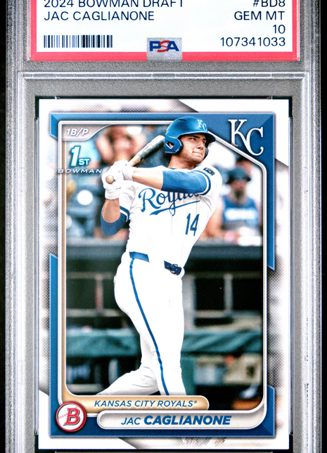 Jac Caglianone PSA 10 2024 Bowman Draft #BD8