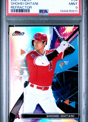 Shohei Ohtani PSA 9 2021 Topps Finest #54 Refractor