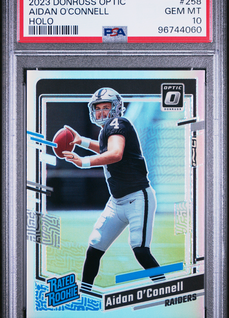Aidan O'connell PSA 10 2023 Panini Donruss Optic #258 Holo