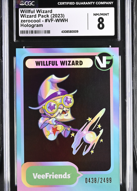 2023 VeeFriends Willful Wizard Hologram /2499 CGC 8