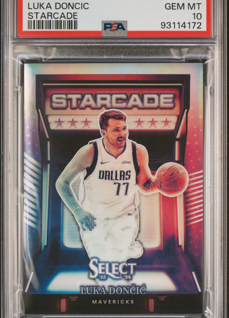 Luka Doncic PSA 10 2023 Panini Select Starcade #17