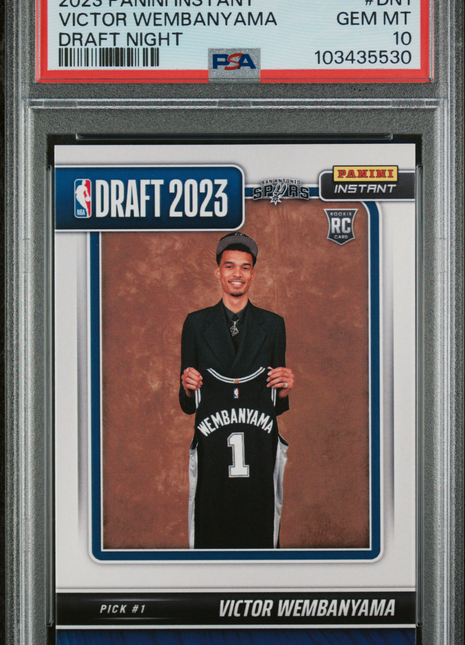 Victor Wembanyama PSA 10 2023 Panini Instant Draft Night #DN1