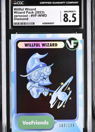 2023 VeeFriends Willful Wizard #VF-WWD English CGC 8.5 NSCC Diamond /199 GaryVee