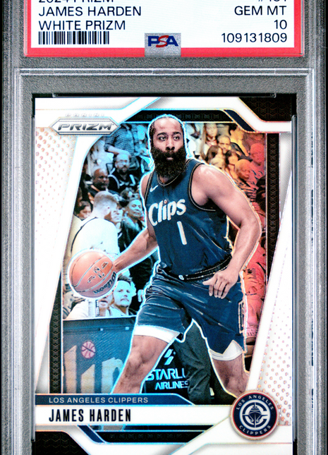 James Harden PSA 10 2024 Panini Prizm #181 White