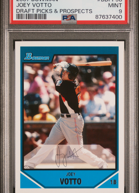 Joey Votto PSA 9 2007 Bowman Draft Picks & Prospects #BDPP98