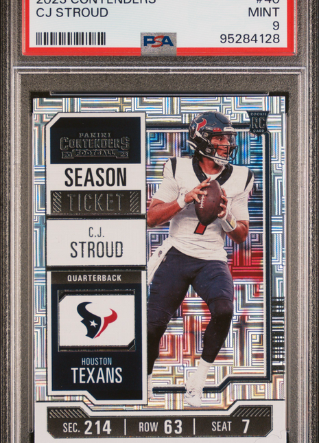 CJ Stroud PSA 9 2023 Panini Contenders #40