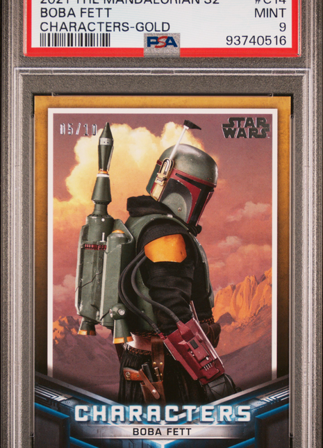 2021 Topps Star Wars The Mandalorian Season 2 Characters Boba Fett #C14 PSA 9