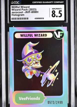 2023 VeeFriends Willful Wizard Hologram /2499 CGC 8.5