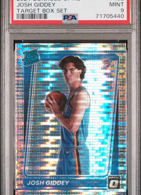 Josh Giddey PSA 9 2021 Panini Donruss Optic #152 Target Box Set