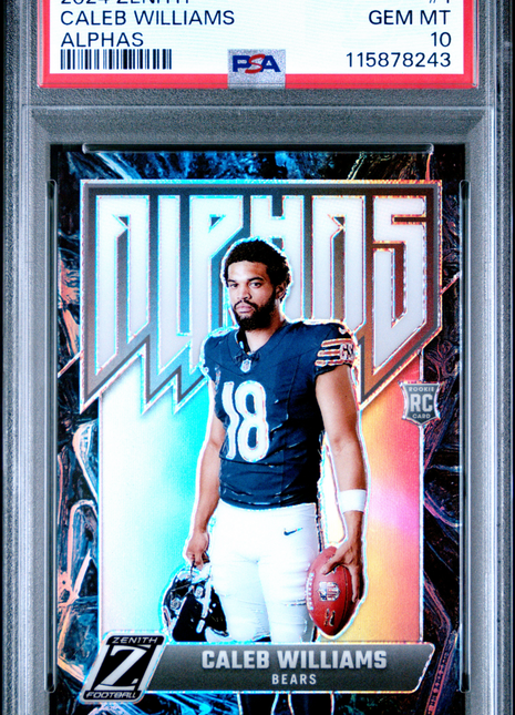 Caleb Williams PSA 10 2024 Panini Zenith Alphas #1