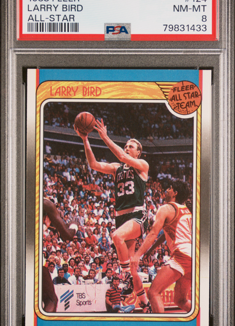 Larry Bird PSA 8 1988 Fleer #124 All Star