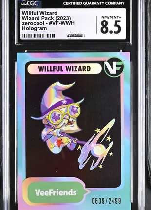 2023 VeeFriends Willful Wizard Hologram /2499 CGC 8.5