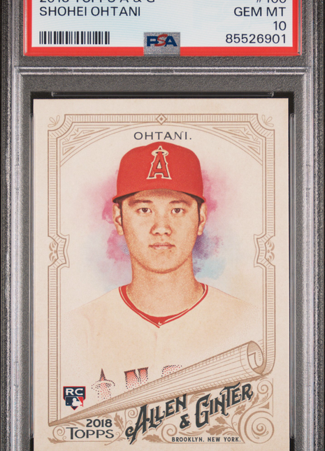 Shohei Ohtani PSA 10 2018 Topps Allen & Ginter #100